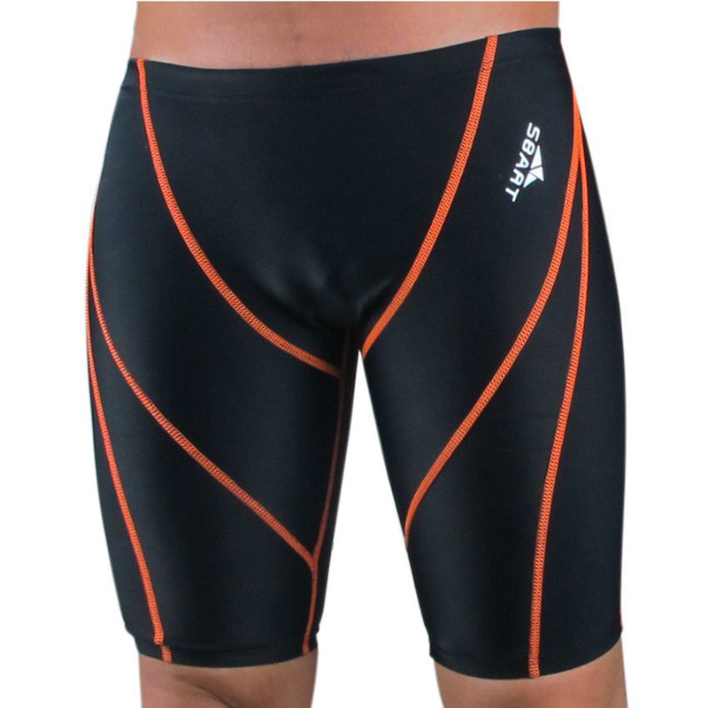 Men's Snorkeling Shorts Elastic Spandex Flat Angle Beach Shorts Swim Surf Pants