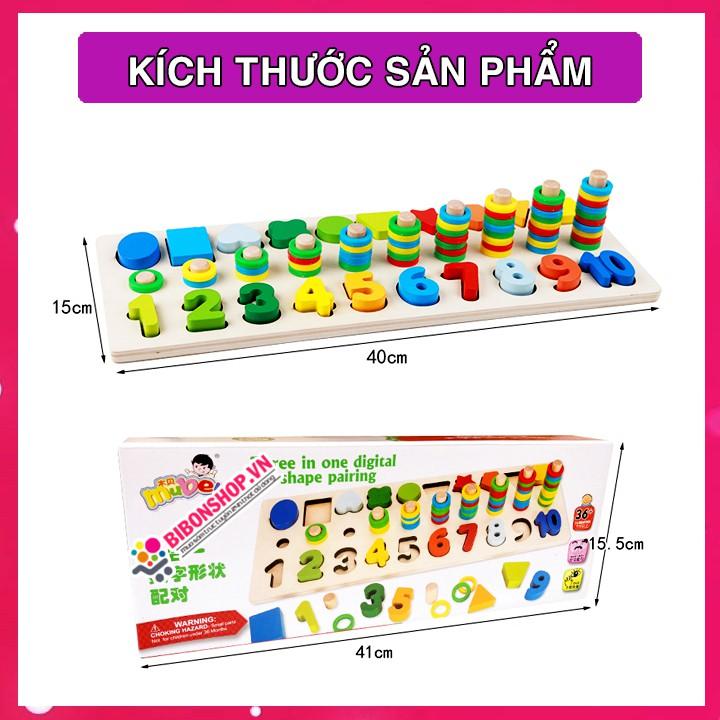 Đồ Chơi Trẻ Em Bảng Chữ Số và Hình Khối Màu Sắc