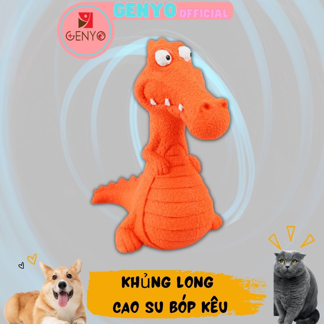 Đồ chơi cho chó mèo hình khủng long size bự