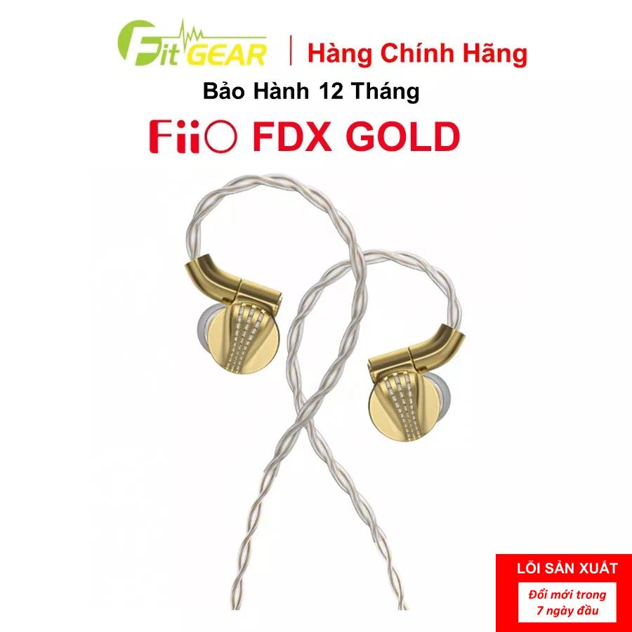 Tai Nghe Cao Cấp Fiio FDX Gold - Tráng Vàng 24k - Limited - Hàng Chính Hãng
