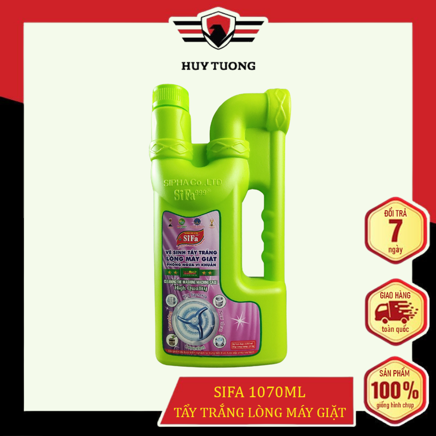 Chất vệ sinh tẩy trắng lồng máy giặt phòng ngừa vi khuẩn Sifa 1070ml cao cấp