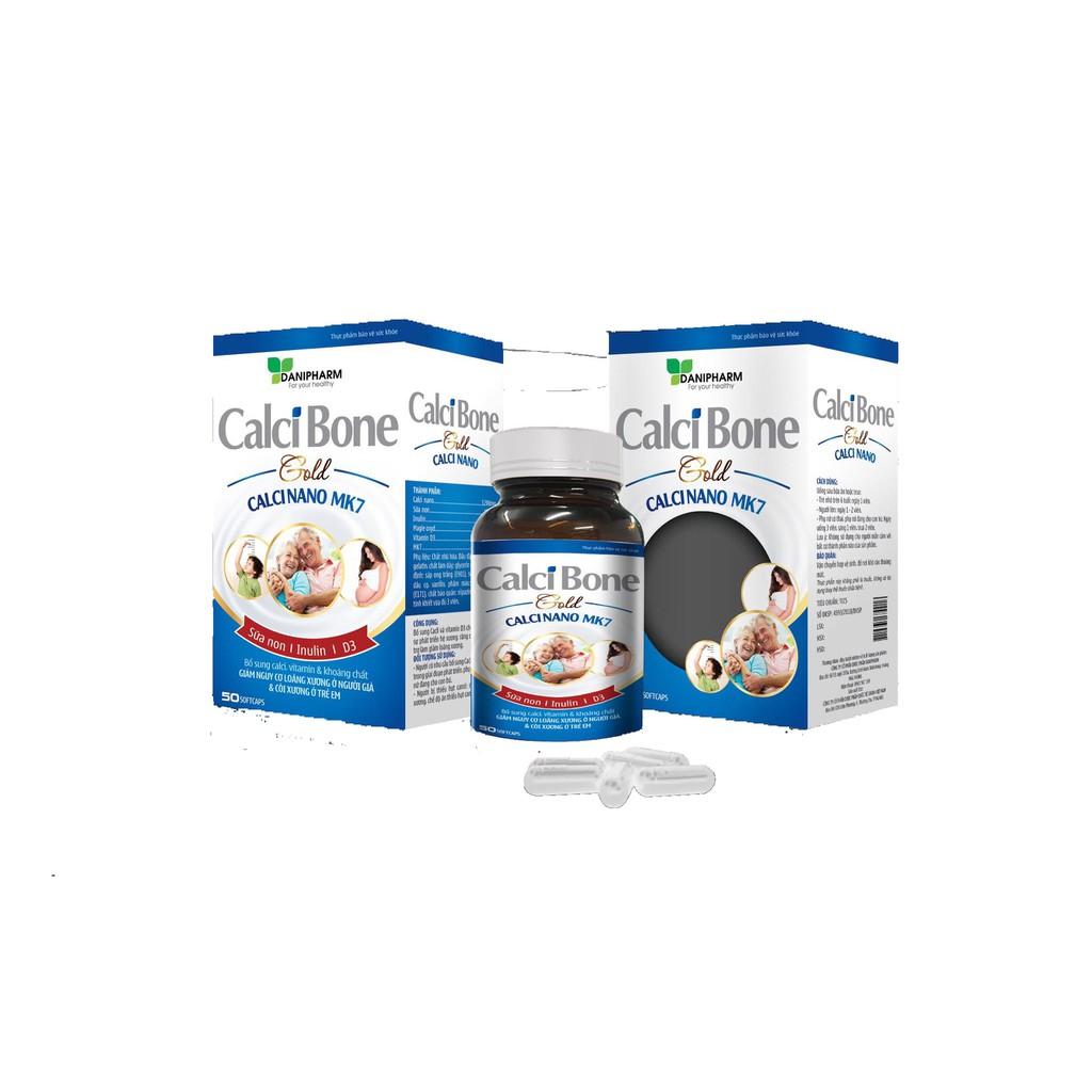 CALCI BONE GOLD - BỔ SUNG CALCI, VITAMIN & KHOÁNG CHẤT - GIẢM NGUY CƠ LOÃNG XƯƠNG VÀ CÒI XƯƠNG