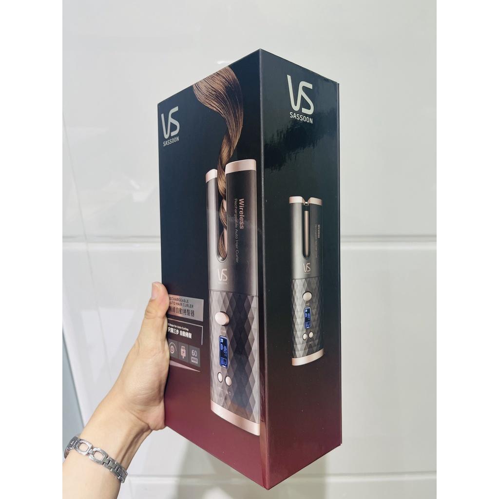 Máy uốn tóc tự động không dây VS Sassoon phủ Ceramic màu xám đen