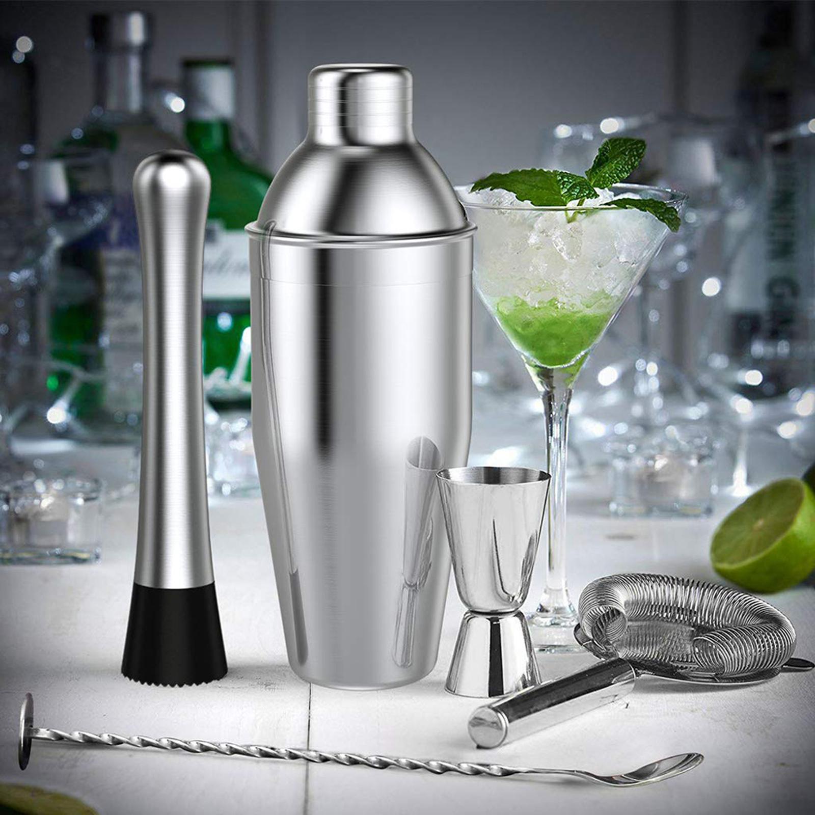 Bộ 14 dụng cụ làm đồ uống bằng thép không gỉ sử dụng quán bar tại nhà