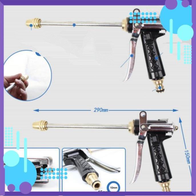 ️ Bộ dây vòi xịt nước rửa xe, tưới cây ,tăng áp 3 lần,loại 3m,5m 206318 đầu đồng, cút đồng,nối đồng+ mở chai