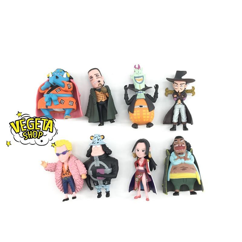 Mô hình One Piece - Thất vũ hải Oka Shichibukai - Boa Hancock Jinbe Mihawk Râu đen - Cao 8cm