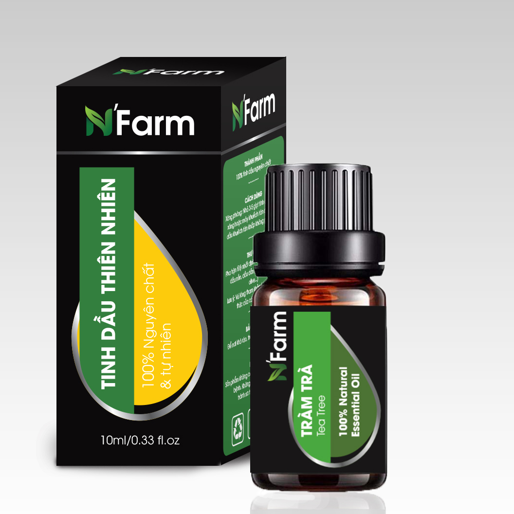 Tinh Dầu Tràm Trà N'Farm (10ml)/ Tinh Dầu Thiên Nhiên Nguyên Chất, Tinh Dầu Xông Phòng, Thích Hợp Dùng Với Đèn Xông Và Máy Khuếch Tán Tinh Dầu.