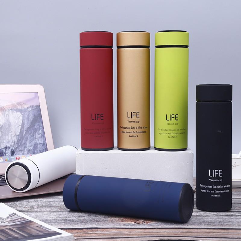 Bình Giữ Nhiệt Life 500ml INOX 304 Sơn Nhám Cao Cấp_ Tùy Chỉnh LOGO theo yêu cầu Q099