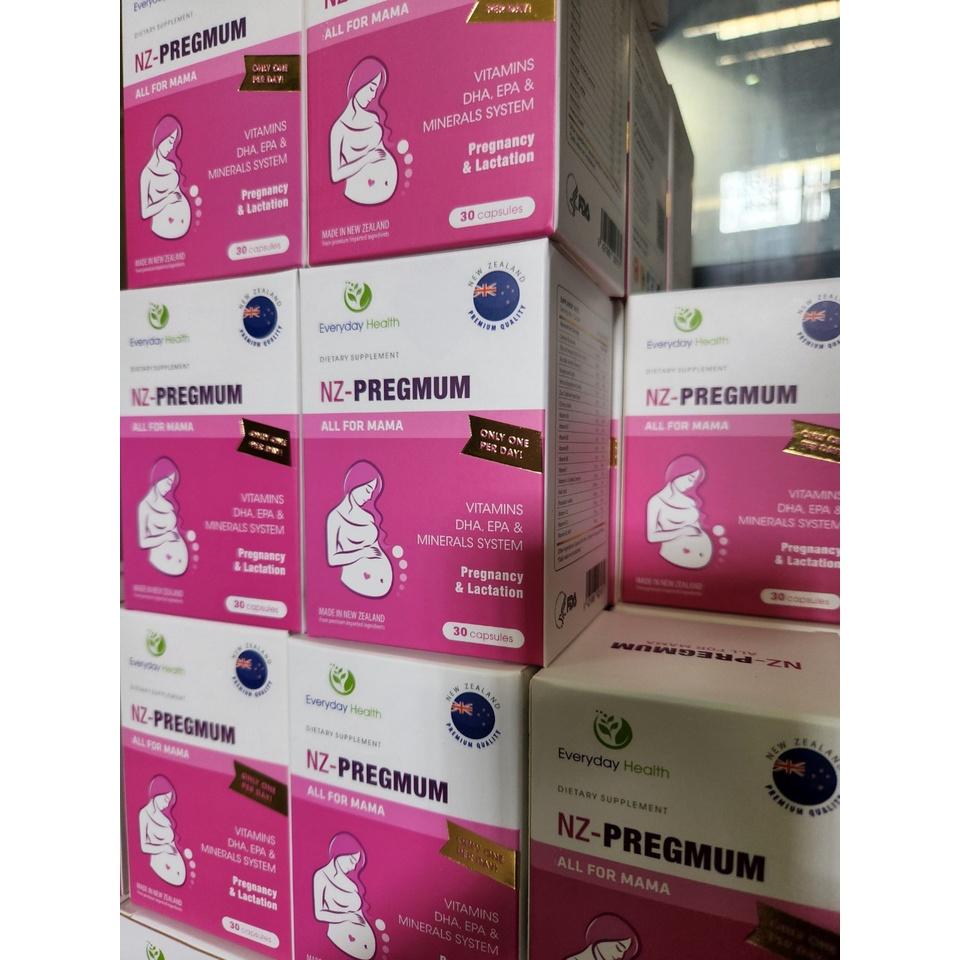 Viên bổ bầu NZ-PREGMUM nhập khẩu từ Everyday Health - Dinh dưỡng cho mẹ - Sức khỏe cho con