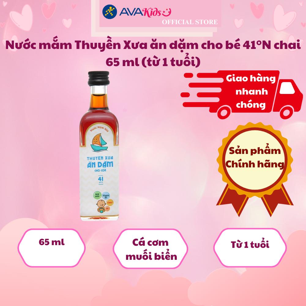 Nước mắm Thuyền Xưa ăn dặm cho bé 41°N chai 65 ml (từ 1 tuổi)