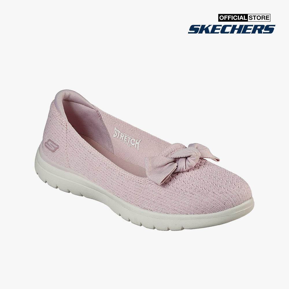 SKECHERS - Giày slip on nữ phối nơ On The GO Flex 136411-LAV