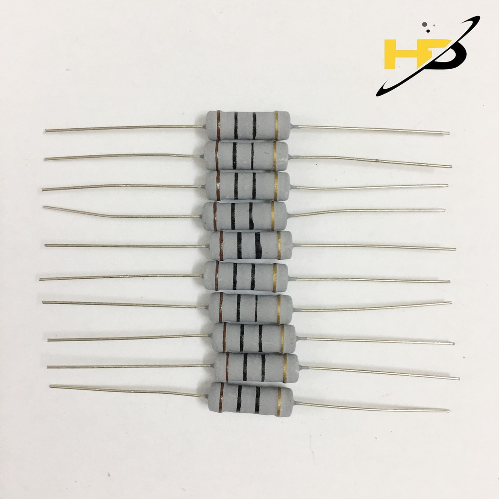 Gói 20 Con Điện Trở 10R 2W 5% Chân Đồng Loại Tốt