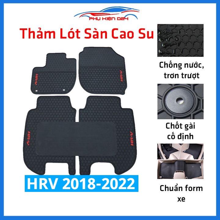 Lót sàn ô tô cao su HRV, HR-V 2018-2019-2020-2021-2022 không mùi chống trơn trượt