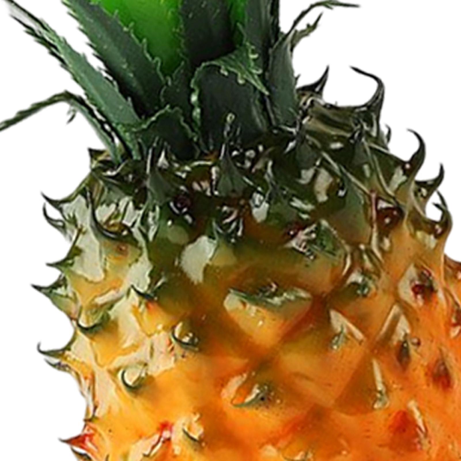 Tropical Artificial Pineapple Fruits Cabinet Display Decorative Ornament Decoration Props For kitchen and home Wedding Party Decor