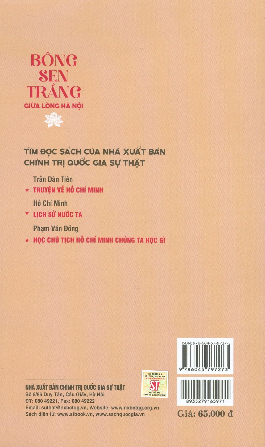 Bông Sen Trắng Giữa Lòng Hà Nội (Sách về Chủ tịch Hồ Chí Minh)