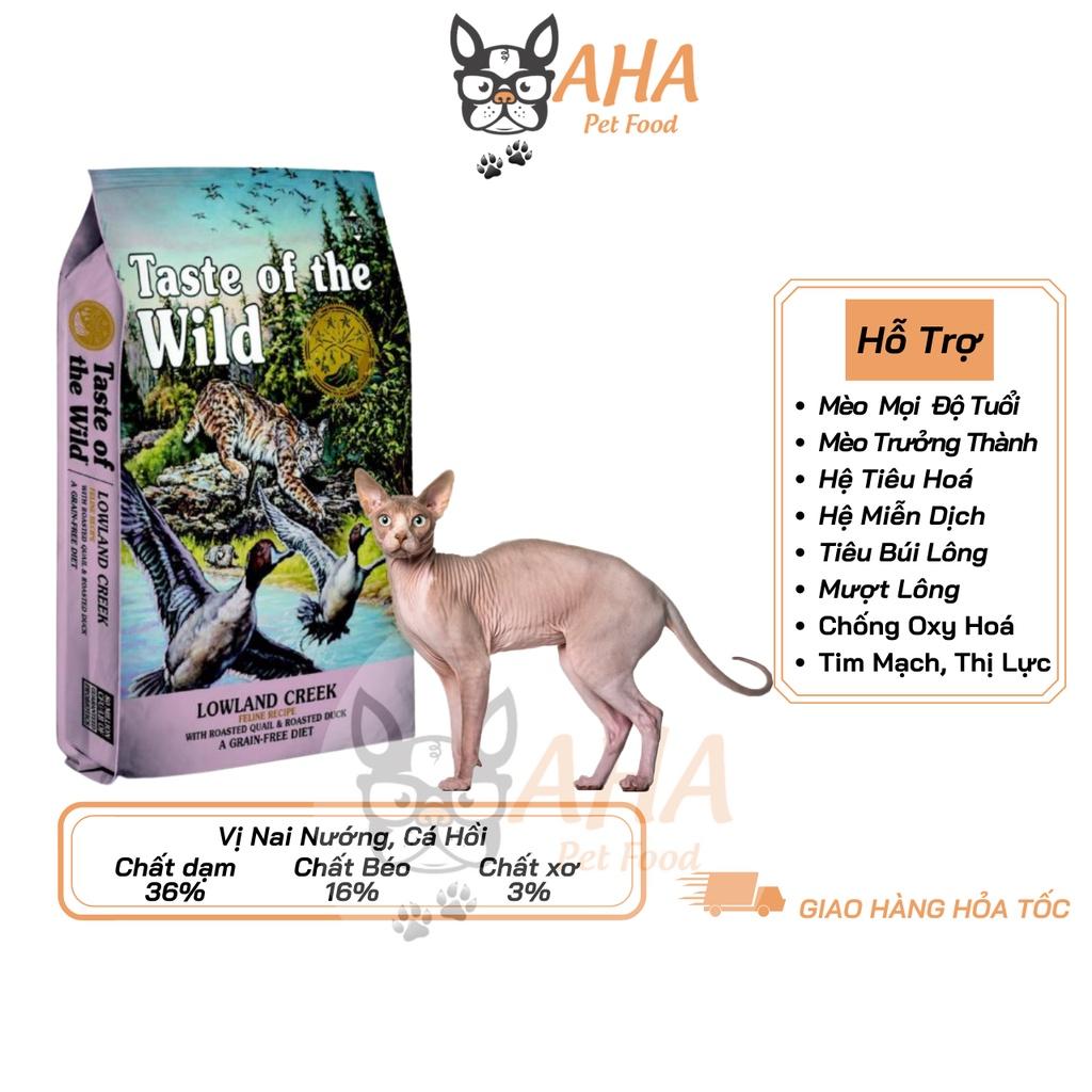 Thức Ăn Cho Mèo Không Lông, Taste Of The Wild Bao 500g - Thức Ăn Cho Mèo, Vị Nai Nướng Cá Hồi, Trái Cây, Rau Củ