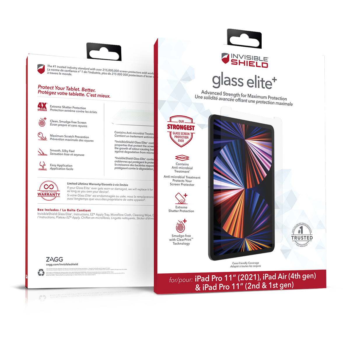 Miếng dán màn hình InvisibleShield Glass Elite+ cho iPad 10.9 inch/ 11 inch - Hàng chính hãng