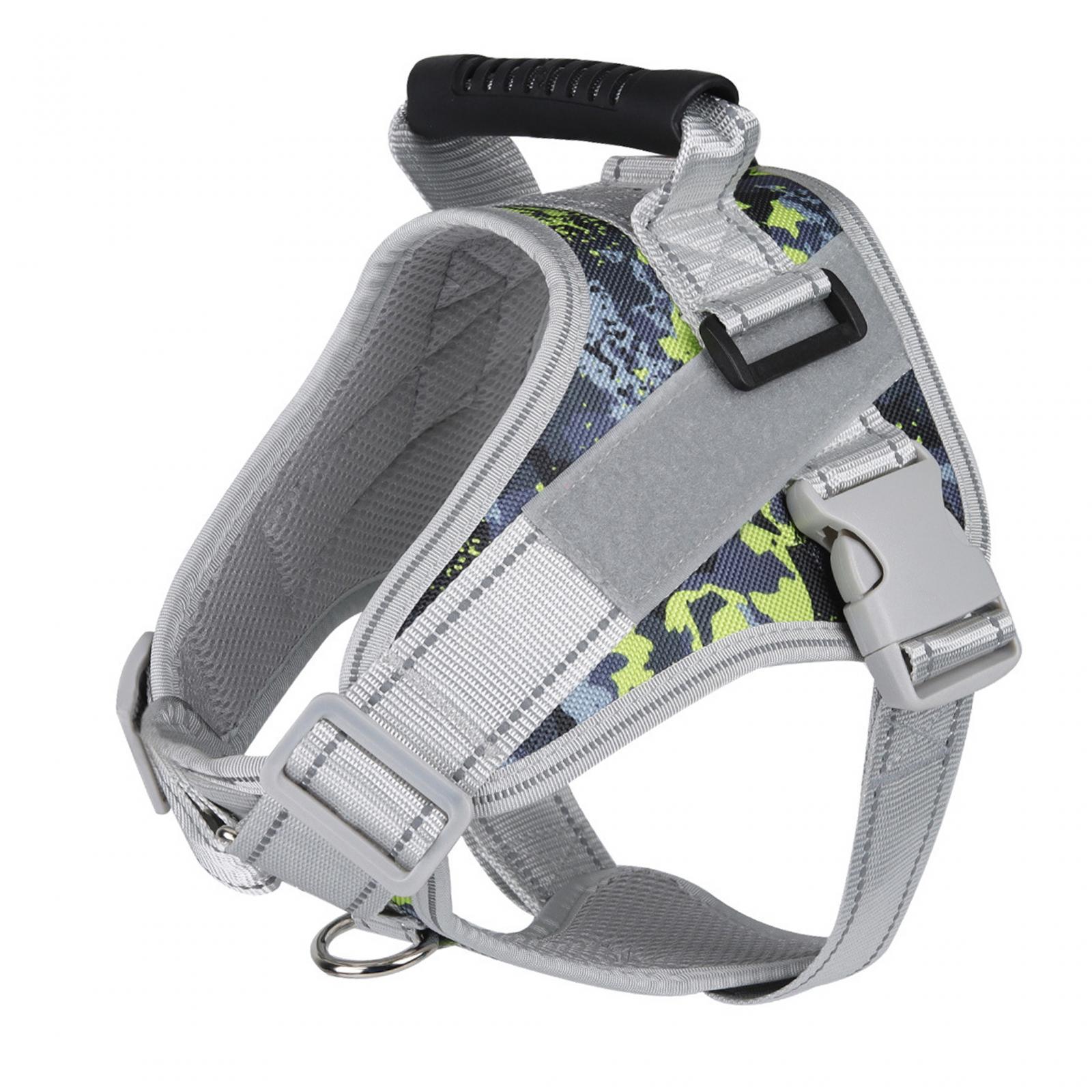 Dog Harness Vest Adjustable Traveling Walking Reflective Pet Harness No Pull