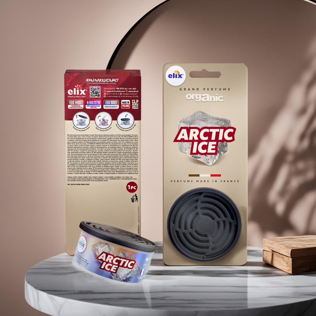 Sáp Thơm để Taplo Ô tô Elix - Hương Arctic Ice (Mát lạnh - sảng khoái)