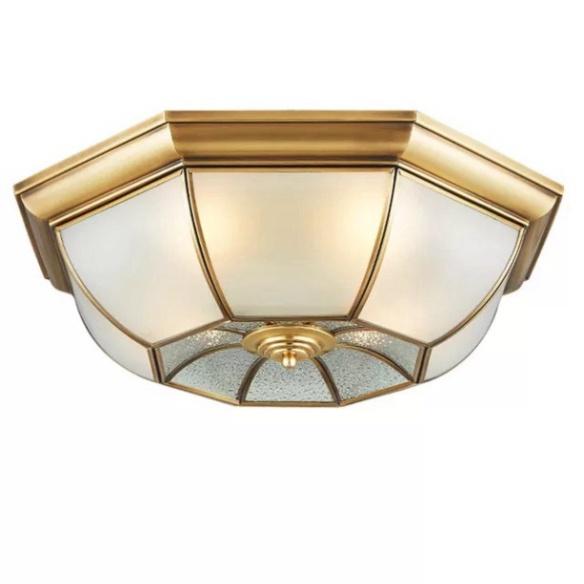 Đèn ốp trần đồng truyền thống lâu đời C7020 - 400mm khuyến mãi kèm theo bóng led DT DDT