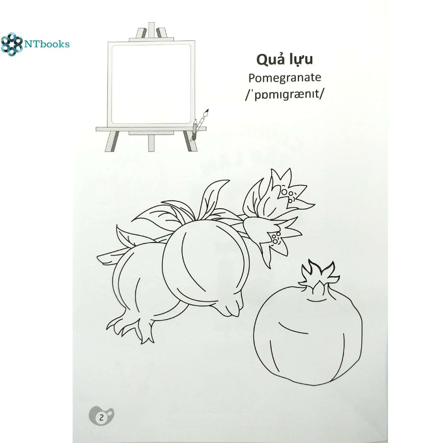 Sách Tô Màu Chúng Mình Tập Làm Họa Sĩ - Rau Củ Quả