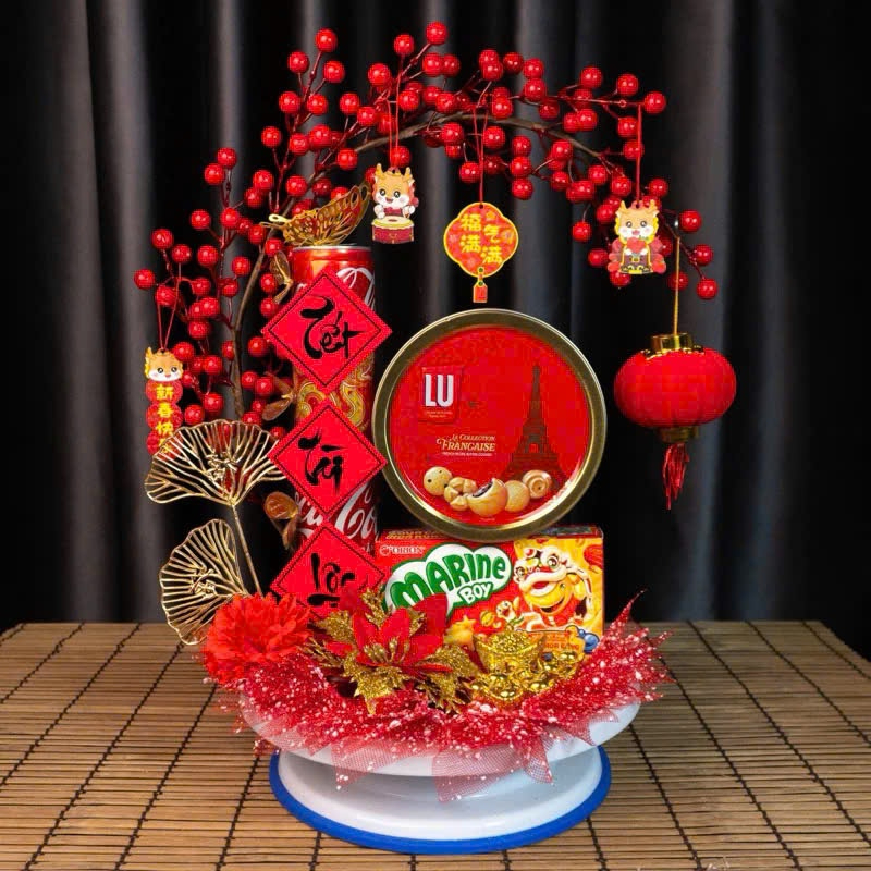 Set Phụ Kiện Làm Cháp Oản, Tháp Bánh, Tháp Bia Trang Trí Tết – Bộ Đồ Decor Mâm Cúng, Mâm Lễ Ngày Tết - HÀNG CHÍNH HÃNG MINIIN