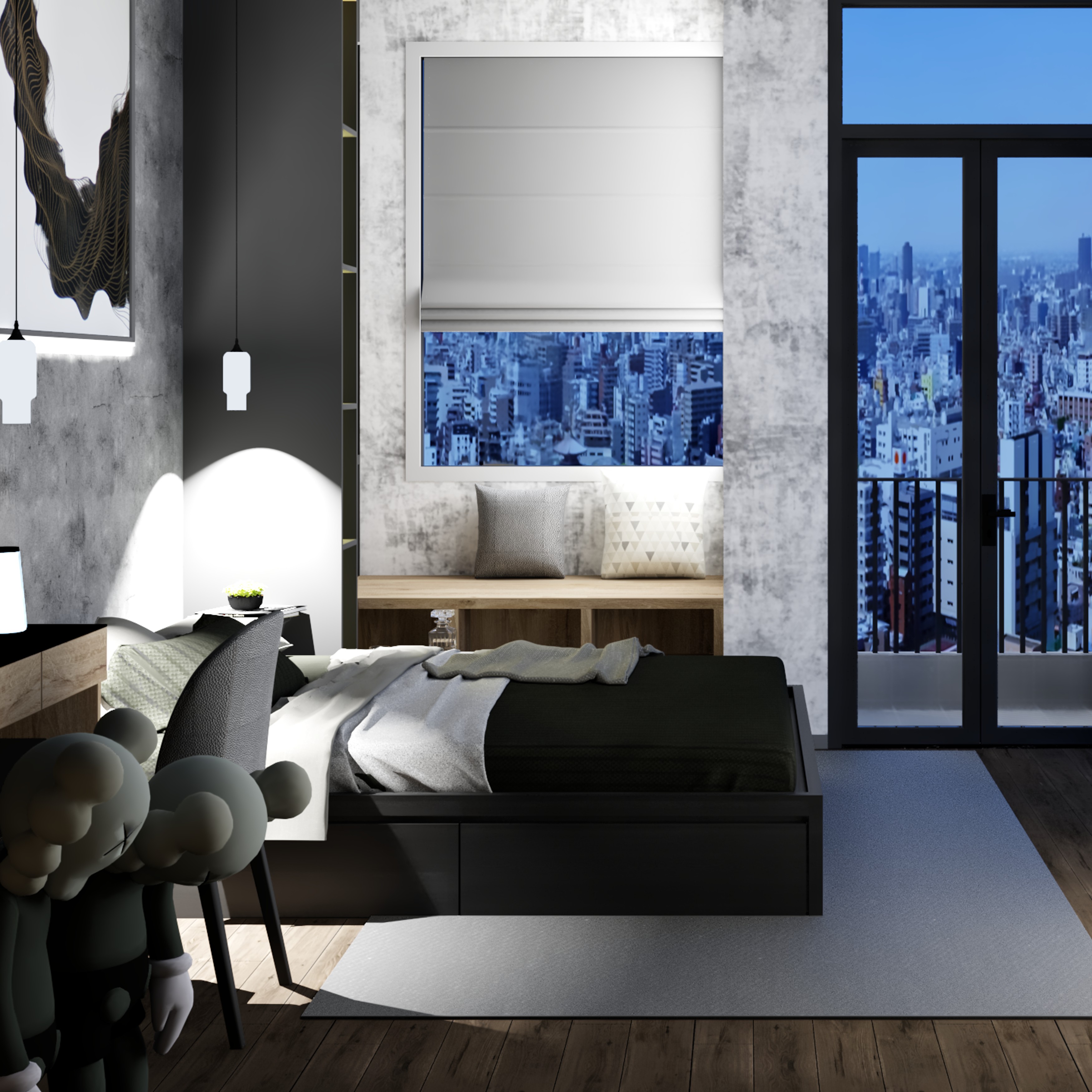 [Happy Home Furniture] OLA, Giường ngủ 3 ngăn kéo, GNG_097, GNG_098, GNG_099, GNG_100