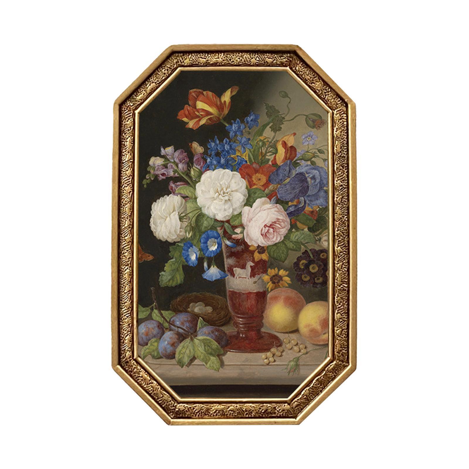 Photo Frame Picture Frame Artwork Resin Antique Style Embossed Frame Photo Display Frame Ornament for Home Hallway Tabletop Decoration Gift