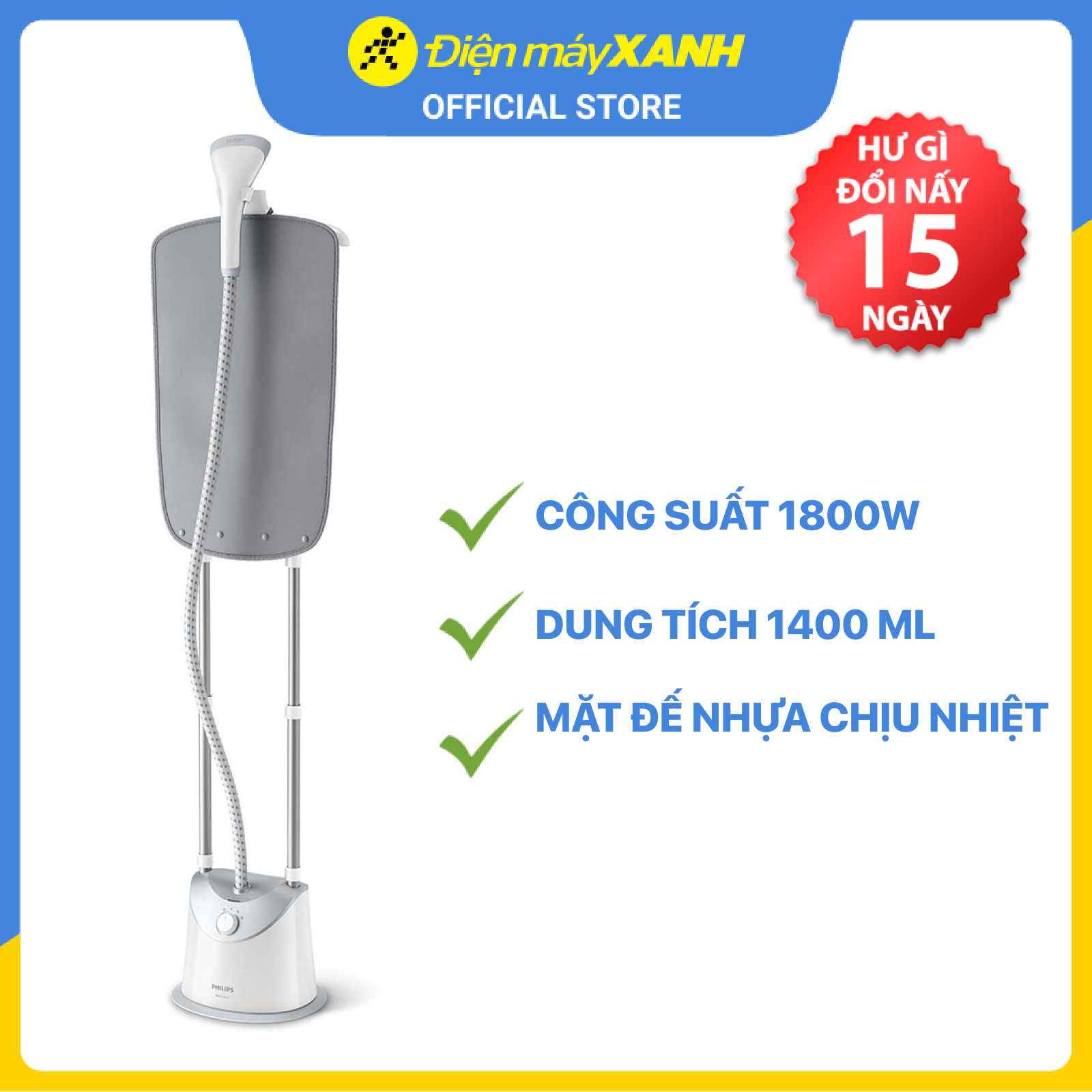 Bàn ủi hơi nước Philips GC487 - Hàng chính hãng