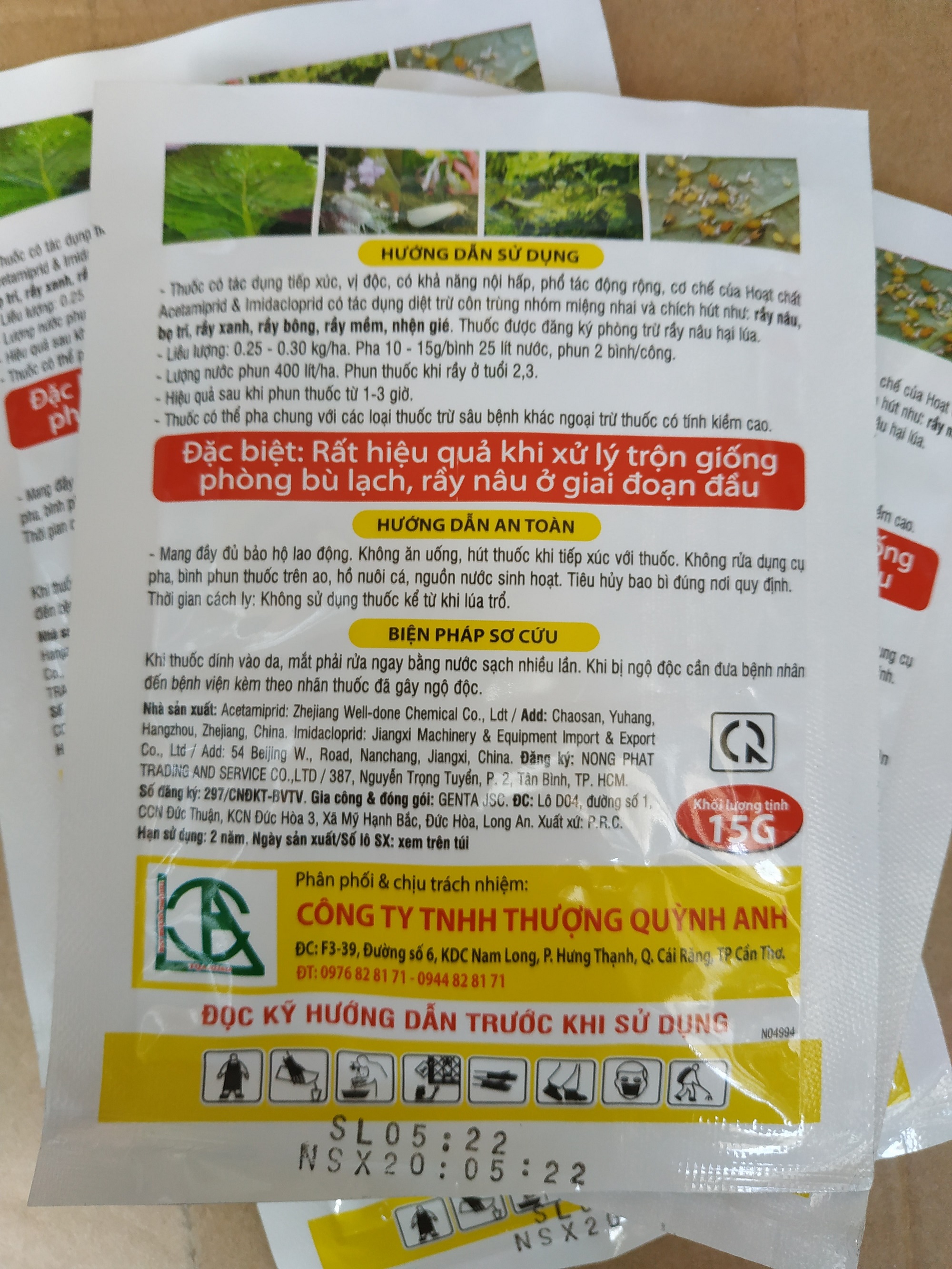 Combo 5 gói VUA BỌ TRĨ - trừ bọ trĩ, rầy nâu, rầy xanh, rầy bông, rầy mềm, nhện gié - gói 15 gram
