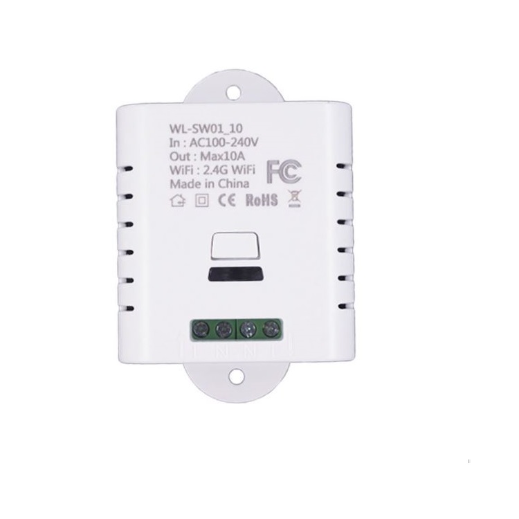 Công tắc điều khiển từ xa qua wifi WL-SW01 - Tặng kèm 5 móc dán tường màu ngẫu nhiên