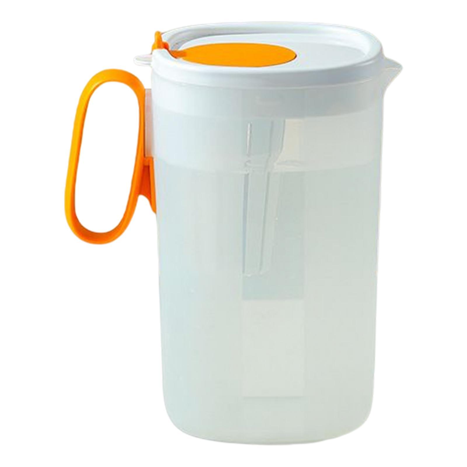 Fridge Pitcher, Water Fridge Pitcher with Lid, Lemonade, Iced Tea, Milk, Cocktails, Beverages Juice Jug, with Tea Filter, 2200ml. Extra Large