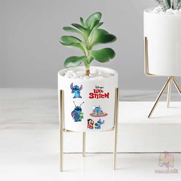 Miếng dán Stickers chủ đề Lilo and Stitch