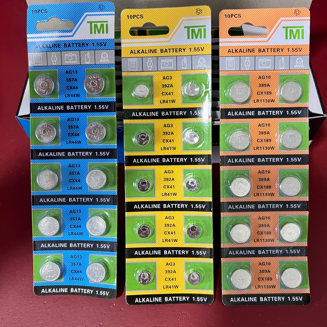 Vỉ 10 Viên Pin Cúc Áo LR41 (AG3), LR44 (AG13), LR1130 (AG10) Chính Hãng TMI Giá Rẻ Date 4 Năm Thiết Bị Điện Tử, Dụng Cụ, Gia Dụng