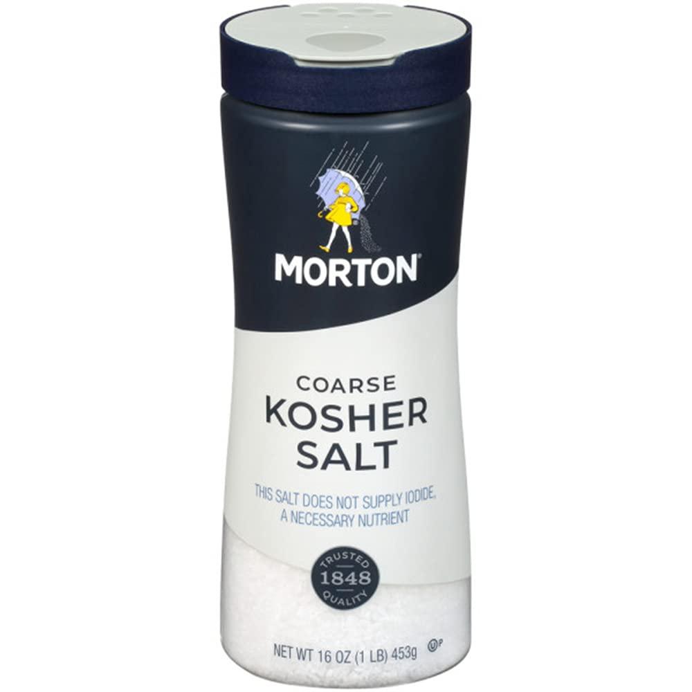 MUỐI KOSHER KHÔNG I-ỐT Morton Coarse Salt, 453g (16oz)