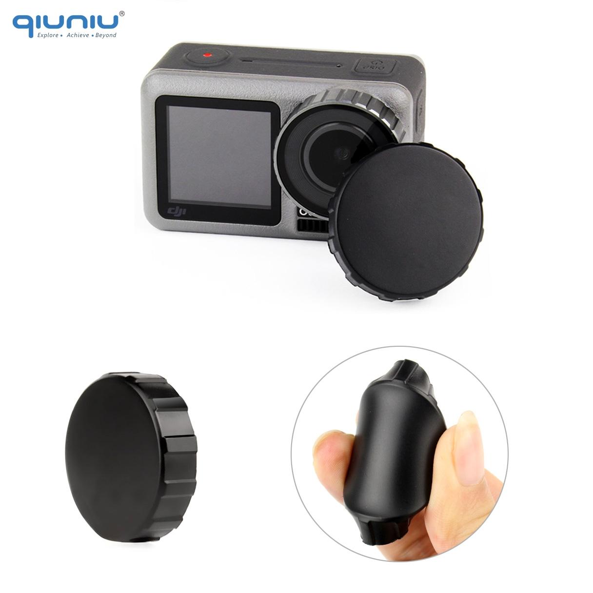 QIUNIU Ống Kính Bảo Vệ Màn Hình Ống Kính Phim Bảo Vệ Với Máy Ảnh Nắp Ống Kính Cho DJI Osmo Action 1 Phụ Kiện Máy Ảnh Thể Thao