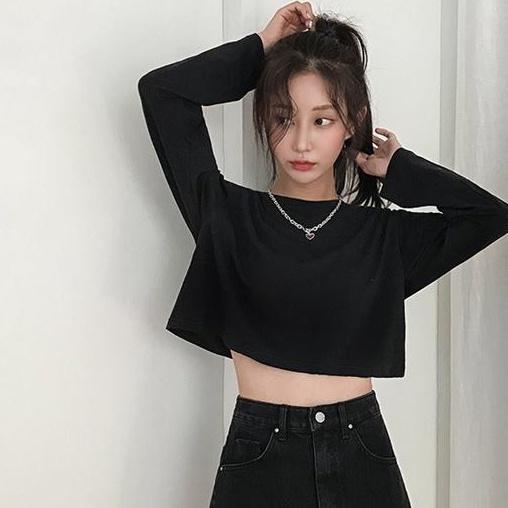 Áo Croptop dài tay - Hàng có sẵn