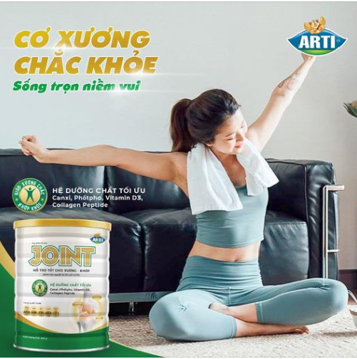 Sữa bột Arti Joint hỗ trợ tốt cho xương khớp dành cho người từ 28 tuổi trở lên