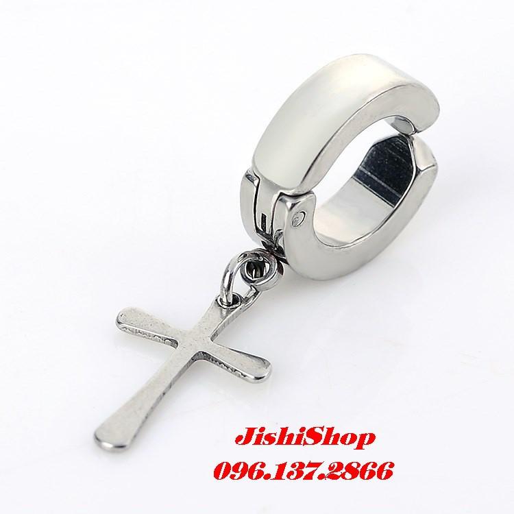 Khuyên tai nam không cần bấm lỗ thánh giá