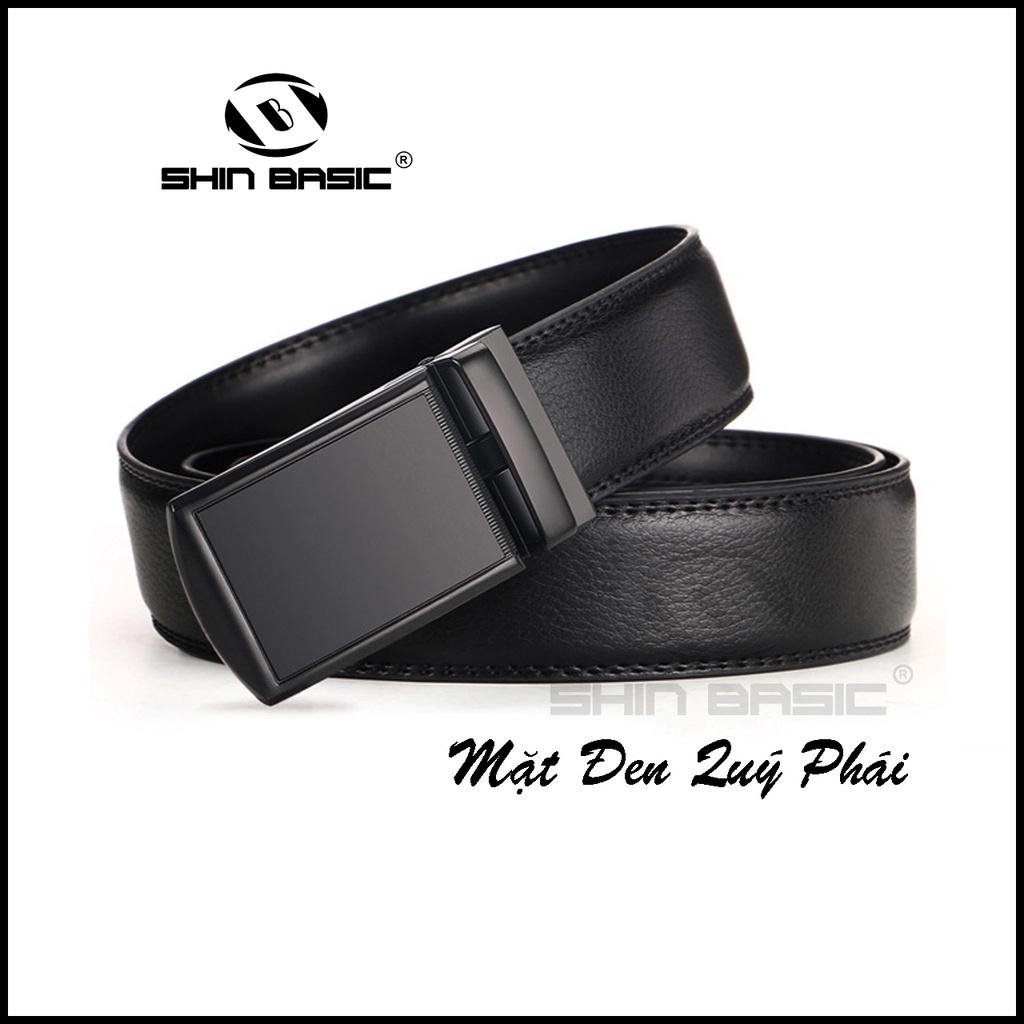 Dây Thắt Lưng, Nịt Nam Da Bò Cao Cấp - ShinBasic, Bảng Khoá Tự Động, Thời Trang Công Sở, BELTS21BAS13