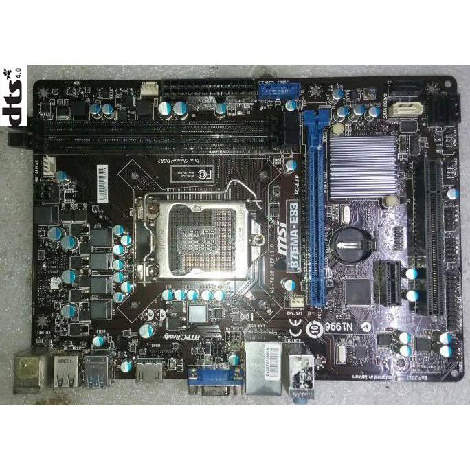 Bo mạch chủ máy tính bàn (main) MSI Socket 1155, H61M-P20,P35,E22 (Kèm: Chặn (FE), Keo tản nhiệt CPU, Còi, dây SATA)