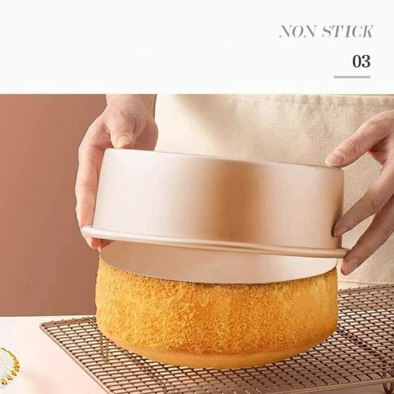 Khay nướng bánh mì - Set 5 khuôn nướng bánh bông lan, bánh cupcake, pizza bằng thép carbon- T2K Shop