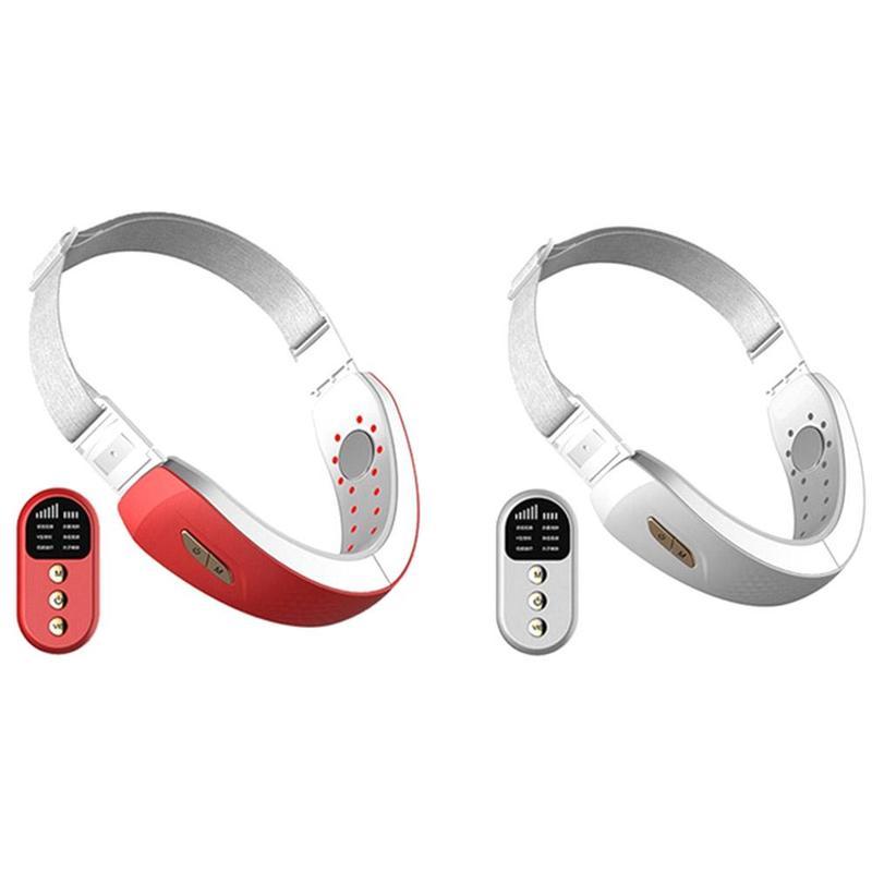 Nâng Massage V Mặt Thắt Chặt Đôi Cằm Băng Photon Xanh Dương Massage Giảm Béo Dây Đèn LED Máy Trị Liệu Bộ Máy M7U7