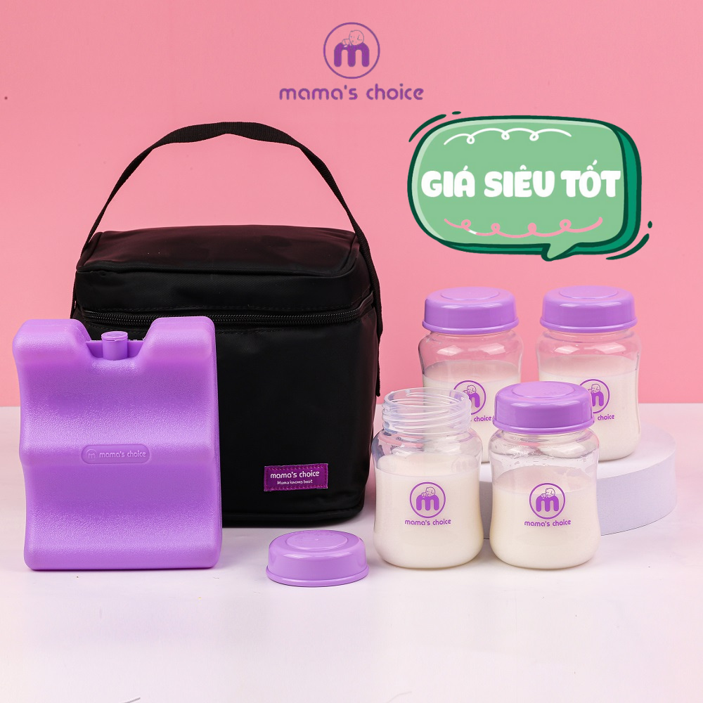 Túi Đá Khô Trữ Sữa Mama’s Choice, Bảo Quản Lạnh Sữa Mẹ Đến 14 Giờ, Giữ Nhiệt Bình Sữa, Đựng và Giữ Ấm Đồ Ăn Cho Mẹ &amp; Bé