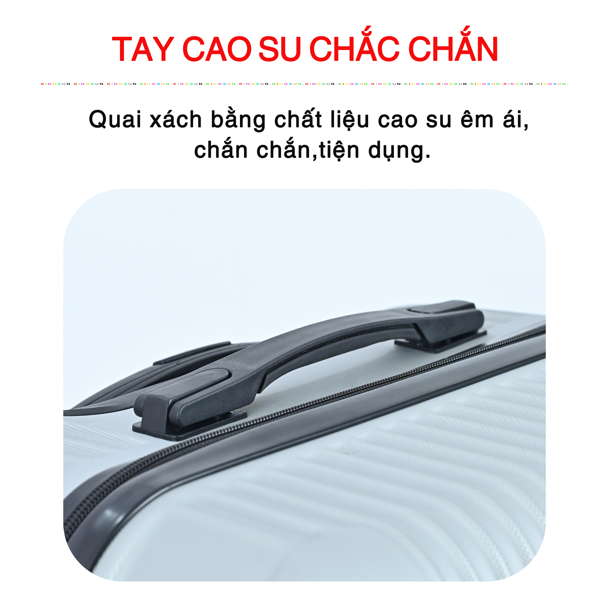 Vali du lịch kéo cao cấp Size 24inch- Chất lượng cao KS-155 - Xanh lam nhạt