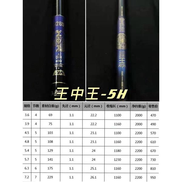 cần câu tay 5H dài 8m1 tải cá 15kg chiến long 3260 hàng chính hãng y hình