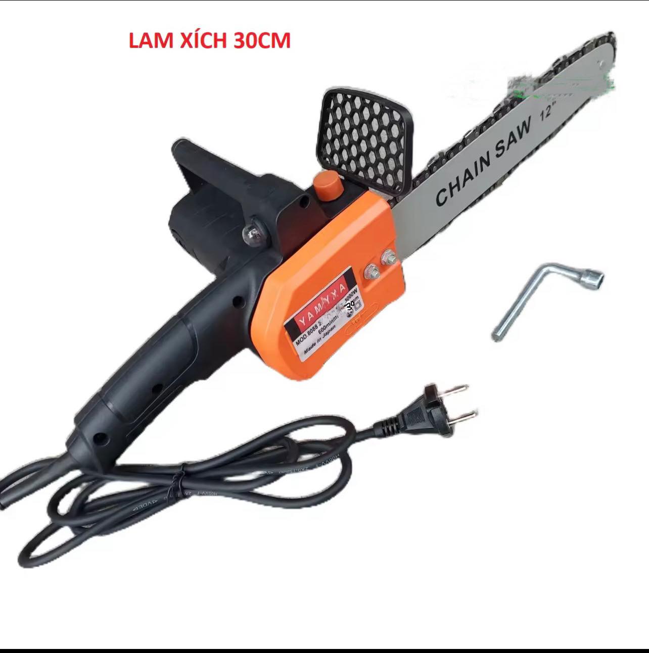 Máy cưa xích điện YAMHA 3000W lam 30cm - 40CM cưa khỏe bảo hành 12 tháng