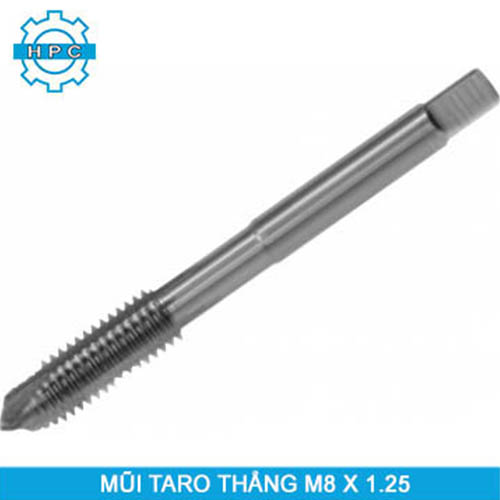 Mũi taro thẳng Volkel M 8 x 1.25