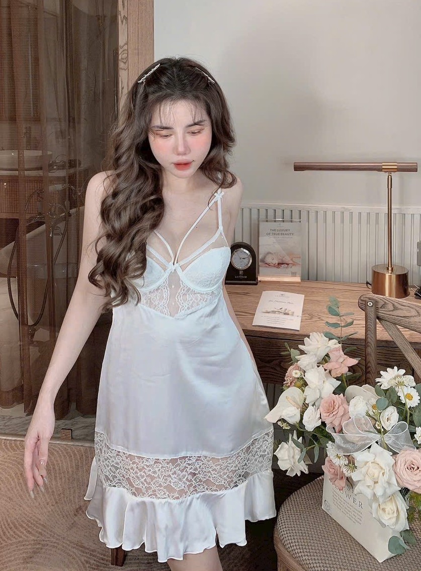 Váy Ngủ Nữ Ren Quyến Rũ - B.Lingerie