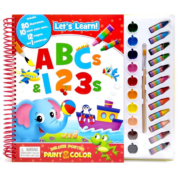 Preschool Abc/123 Deluxe Poster Paint &amp; Color